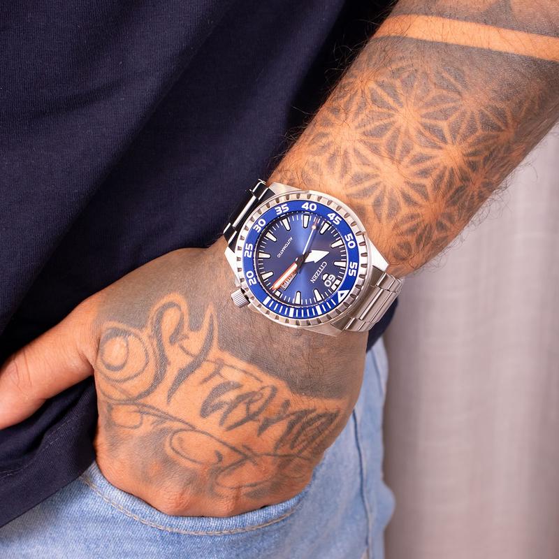 Relógio Citizen Masculino Automático Marine Sport TZ31203F